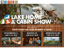 Tablet Screenshot of lakehomeandcabinshow.com